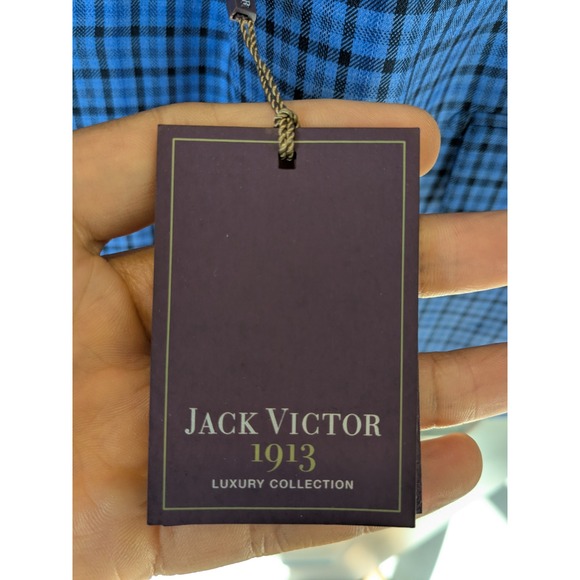 NWT Jack Victor 1913 Luxury Collection Blue Plaid Blazer 40R Made in Canada‎ - Picture 6 of 16